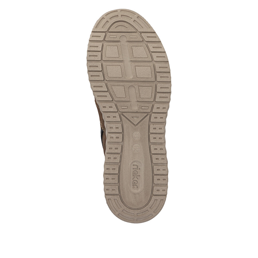 braune reißverschlussstiefel für herren rieker b0603-24