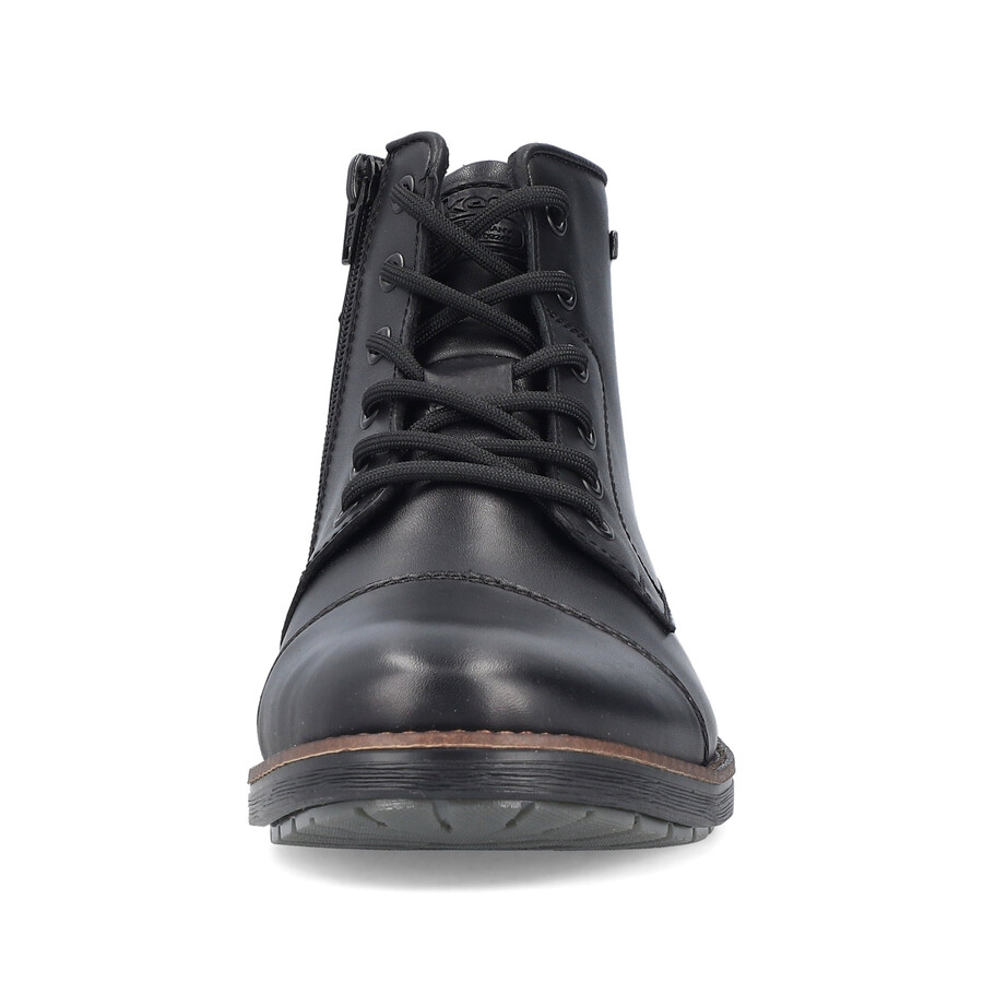 schwarze reißverschlussstiefel für herren rieker f4546-00