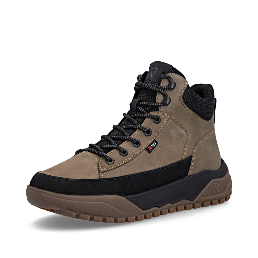 braune reißverschlussstiefel für herren rieker sport u1571-20