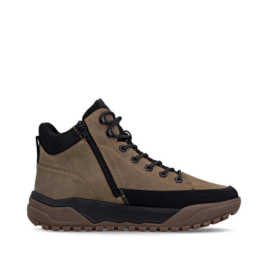 braune reißverschlussstiefel für herren rieker sport u1571-20