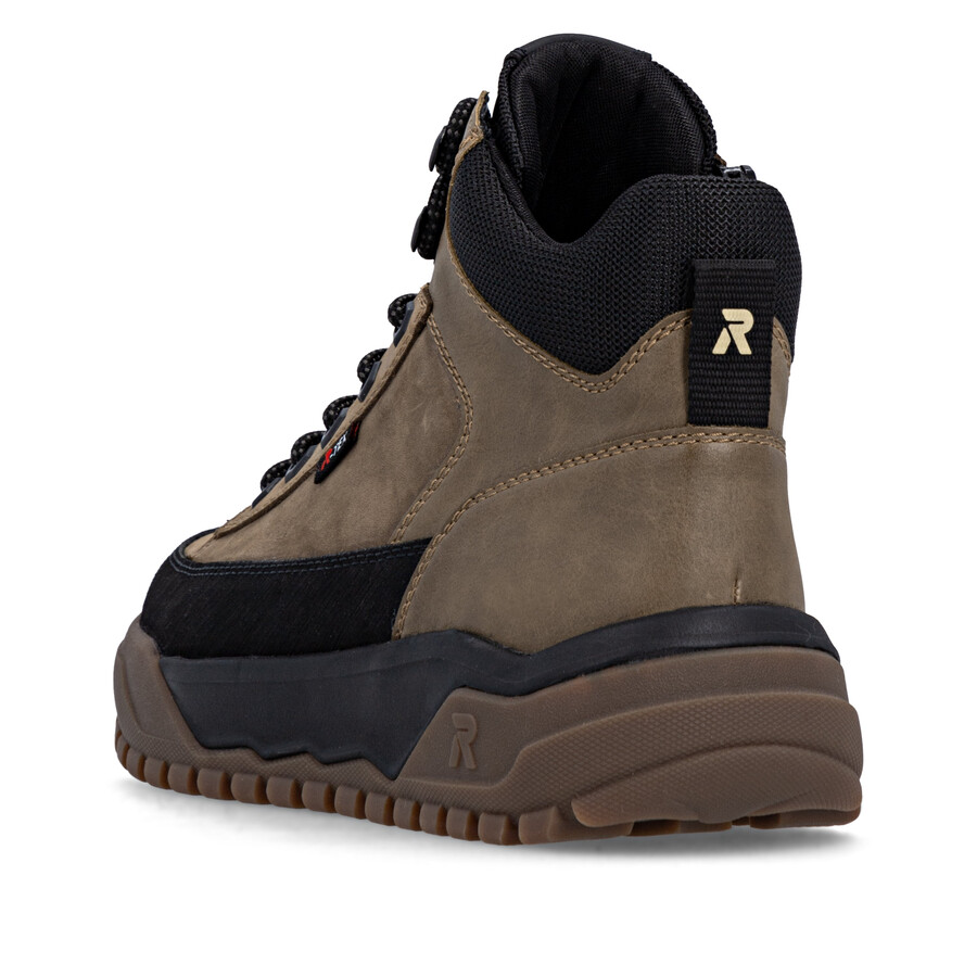 braune reißverschlussstiefel für herren rieker sport u1571-20