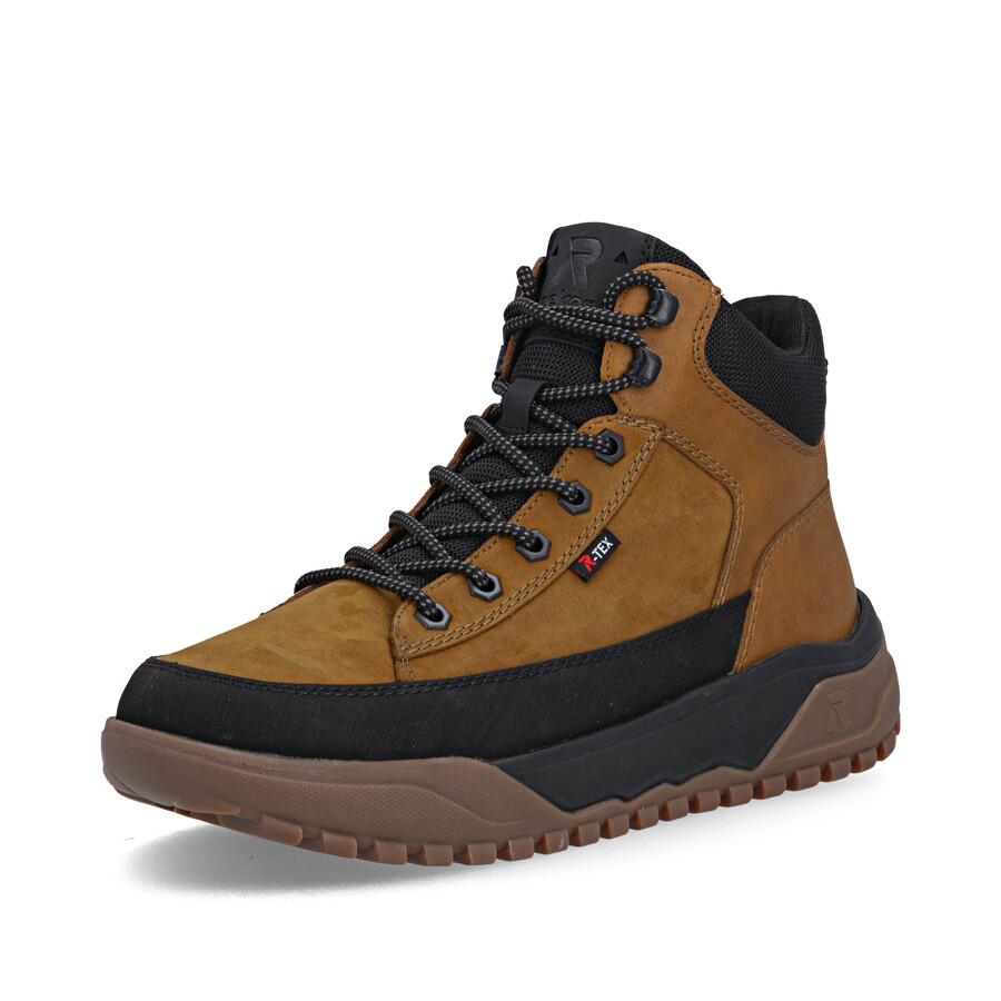 gelbe reißverschlussstiefel für herren rieker sport u1571-68