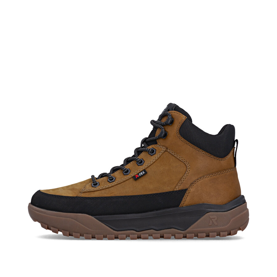 gelbe reißverschlussstiefel für herren rieker sport u1571-68