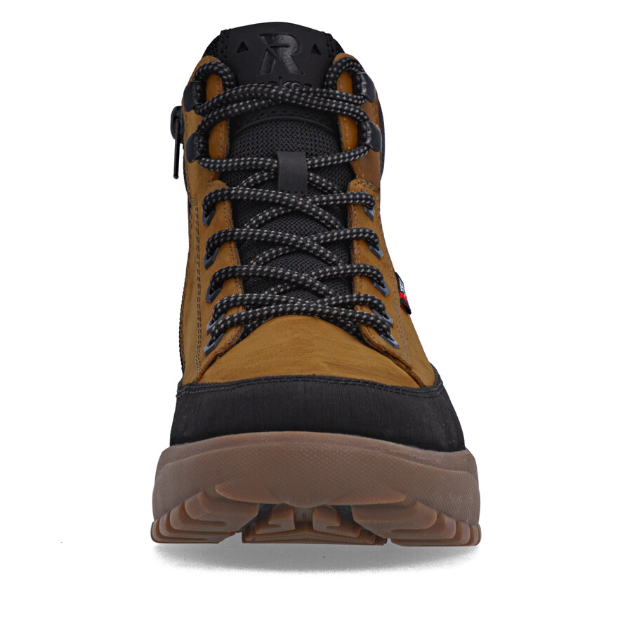 gelbe reißverschlussstiefel für herren rieker sport u1571-68